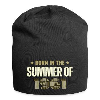 Jahrgang 1961 Jahrgang 1961 Geburtstagsgeschenk - Jersey-Beanie - Schwarz - Vorne