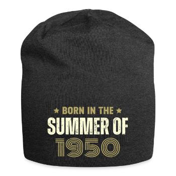 Vintage 1950er Vintage 1950er Jahre Geburtstagsgeschenk - Jersey-Beanie - Anthrazit - Vorne