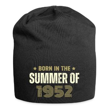 Jahrgang 1952 Jahrgang 1952 Geburtstagsgeschenk - Jersey-Beanie - Schwarz - Vorne