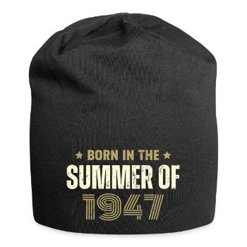 Jahrgang 1947 Jahrgang 1947 Geburtstagsgeschenk - Jersey-Beanie - Schwarz - Vorne