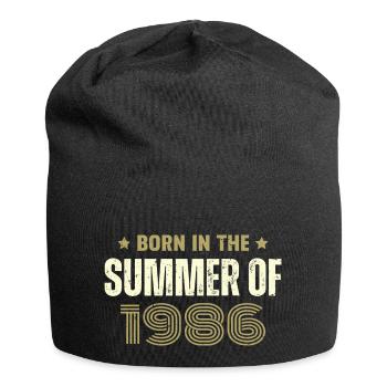 Jahrgang 1986 Jahrgang 1986 Geburtstagsgeschenk - Jersey-Beanie - Schwarz - Vorne