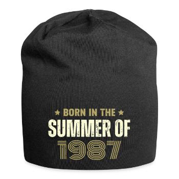 Jahrgang 1987 Jahrgang 1987 Geburtstagsgeschenk - Jersey-Beanie - Schwarz - Vorne