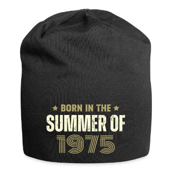Jahrgang 1975 Jahrgang 1975 Geburtstagsgeschenk - Jersey-Beanie - Schwarz - Vorne