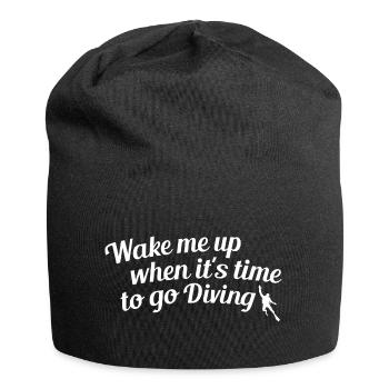 Wake me up when it is time for diving - Jersey Beanie - black - Front