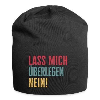 Ich sage nein ablehnen nein danke - Jersey-Beanie - Schwarz - Vorne