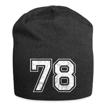 Numéro 78 - Bonnet en jersey - charbon - Devant