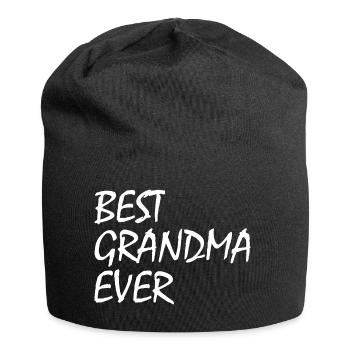Best grandma ever - Jersey-Beanie - Schwarz - Vorne