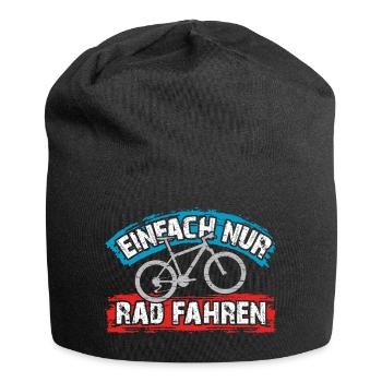 Ich will einfach nur Rad fahren auf meinem Bike - Jersey-Beanie - Schwarz - Vorne