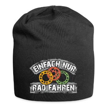 Ich will einfach nur Rad fahren auf meinem Bike - Jersey-Beanie - Schwarz - Vorne