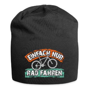 Ich will einfach nur Rad fahren auf meinem Bike - Jersey-Beanie - Schwarz - Vorne