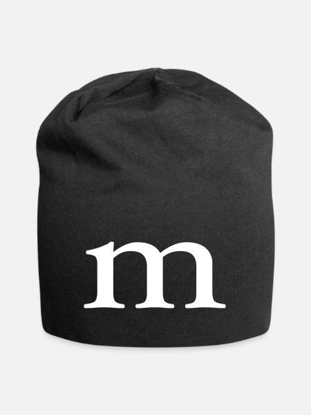 m | M - Jersey-Beanie - Schwarz