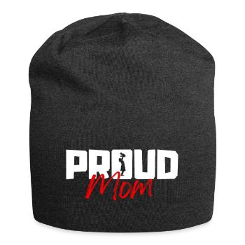 Stolze Mutter - Jersey-Beanie - Anthrazit - Vorne