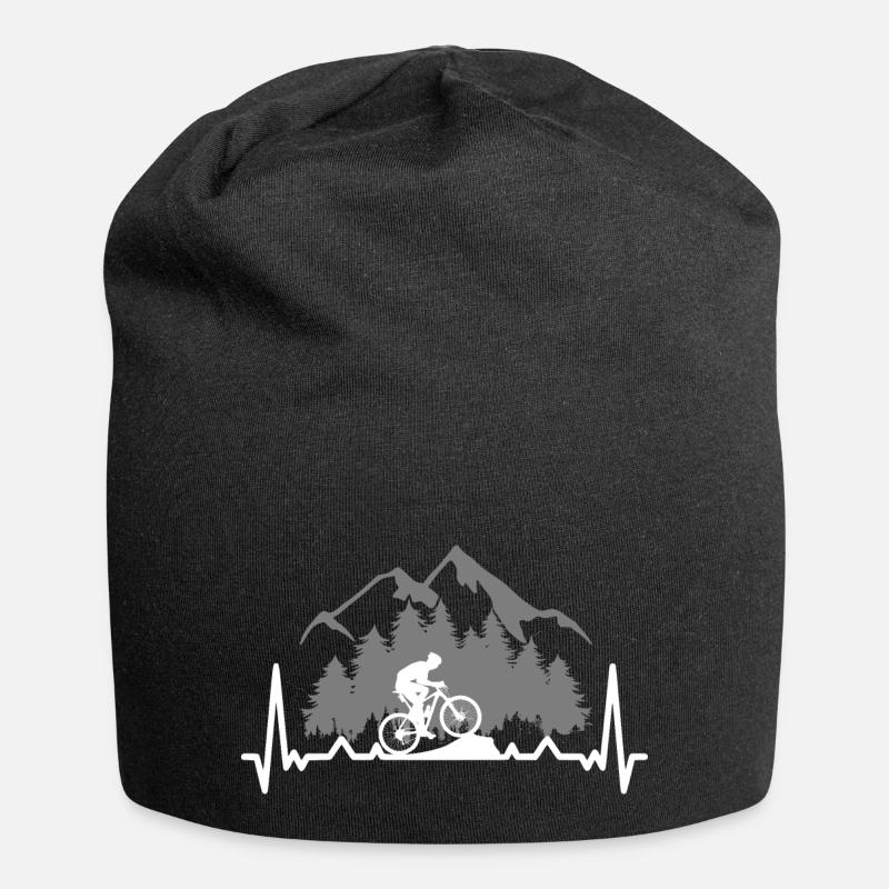 Heartbeat - VTT - VTT - Vélo - Bonnet en jersey - noir