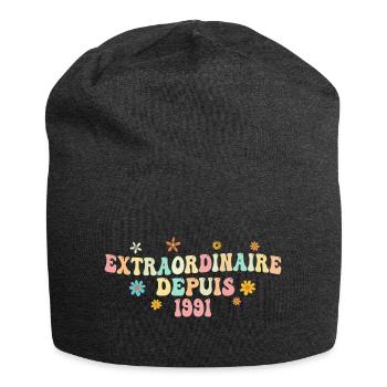 Extraordinaire Depuis 1991 Cadeau Femme Filles - Bonnet en jersey - charbon - Devant