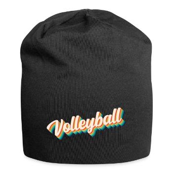 Volleyball Bunt - Jersey-Beanie - Schwarz - Vorne