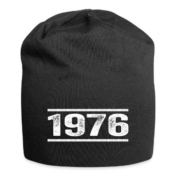 1976 Retro 1976 Geburtstag 1976 Vintage 1976 - Jersey-Beanie - Schwarz - Vorne