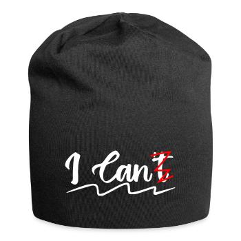i can't | i can - Bonnet en jersey - noir - Devant