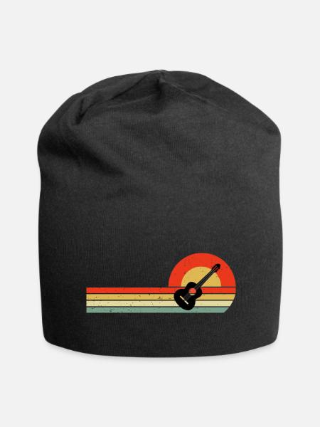 Akustischer Gitarrist Musik Musiker Gitarrist - Jersey-Beanie - Schwarz