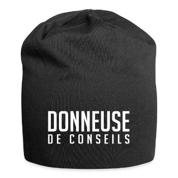 Donneuse De Conseils Leçons Morale Humour - Bonnet en jersey - noir - Devant