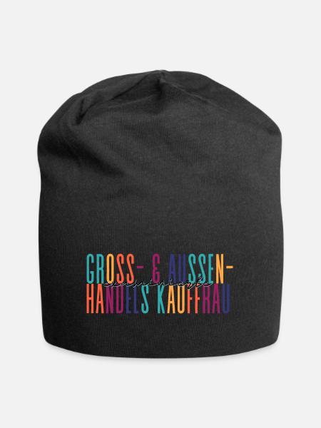 examinierte Groß - und Einzelhandelskauffrau - Jersey-Beanie - Schwarz