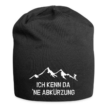 Ich kenn da ne Abkürzung - Das Wander T-Shirt - Jersey-Beanie - Schwarz - Vorne