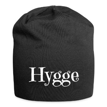 Hygge - Scandinavian cosiness (white) - Jersey Beanie - black - Front
