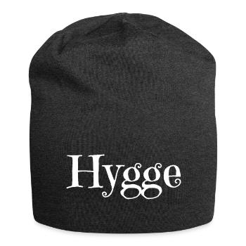 Hygge - Confort scandinave (blanc) - Bonnet en jersey - charbon - Devant