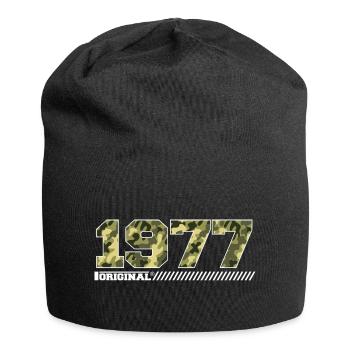 1977 Cadeau Anniversaire Vintage 1977 Armée - Bonnet en jersey - noir - Devant