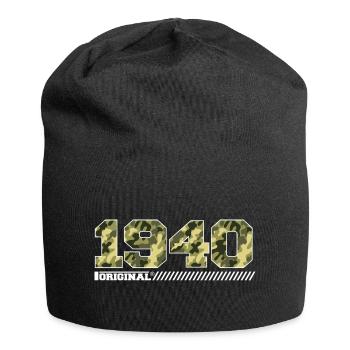 1940 Anniversary Gift Vintage 1940's Army - Jersey Beanie - black - Front