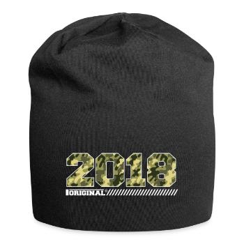 2018 Jubiläumsgeschenk Jahrgang 2018 Armee - Jersey-Beanie - Schwarz - Vorne