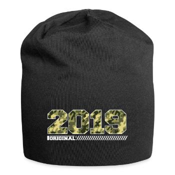 2019 Cadeau Anniversaire Vintage 2019 Armée - Bonnet en jersey - noir - Devant