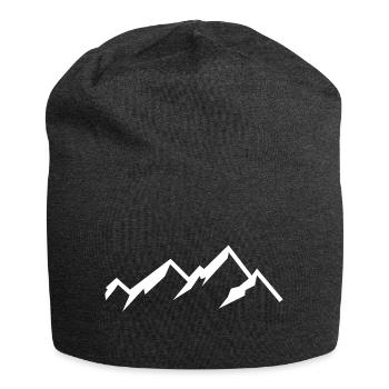 mountains - Jersey Beanie - charcoal grey - Front