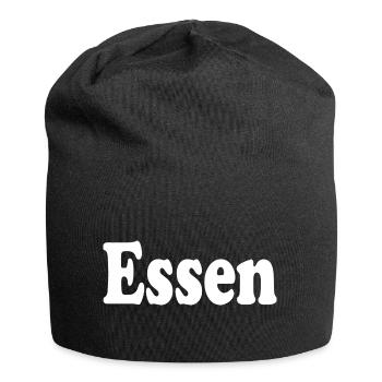essen - Jersey-Beanie - Schwarz - Vorne