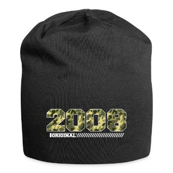 2008 Cadeau Anniversaire Vintage 2008 Armée - Bonnet en jersey - noir - Devant