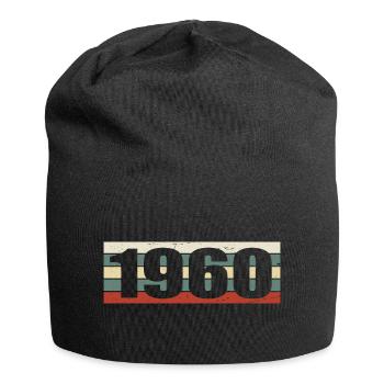 1960 Jahrgang 1960 Geschenk 1960 Geburtstag 1960 - Jersey-Beanie - Schwarz - Vorne