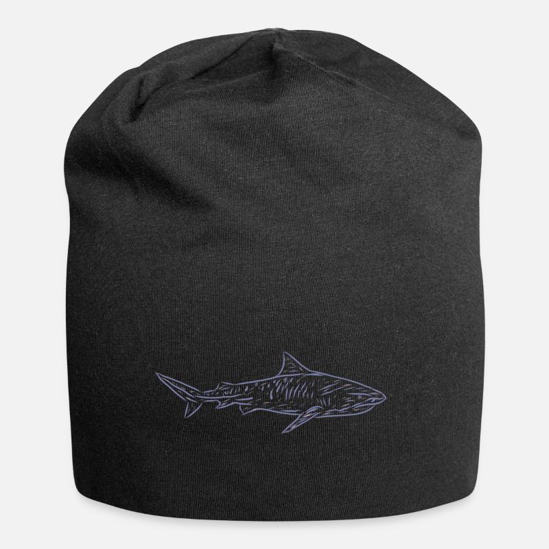 Hai - Jersey-Beanie - Schwarz