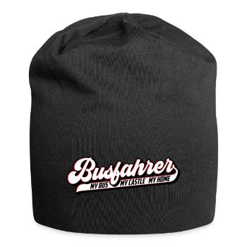 Busfahrer | Farben änderbar - Jersey-Beanie - Schwarz - Vorne