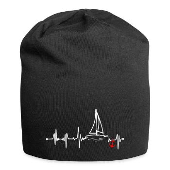 SAILING - Heartbeat - Water Sports - Jersey Beanie - black - Front