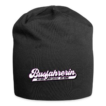 Busfahrerin | Farben änderbar - Jersey-Beanie - Schwarz - Vorne
