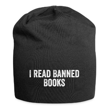 Ich habe verbotene Bücher gelesen - Jersey-Beanie - Schwarz - Vorne