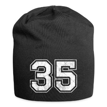 Number 35 - Jersey Beanie - black - Front