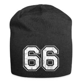 Anzahl 66 - Jersey-Beanie - Anthrazit - Vorne