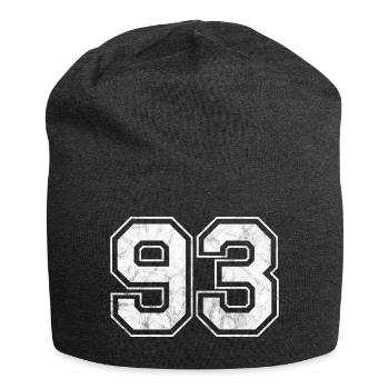 Number 93 - Jersey Beanie - charcoal grey - Front