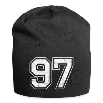 Anzahl 97 - Jersey-Beanie - Schwarz - Vorne