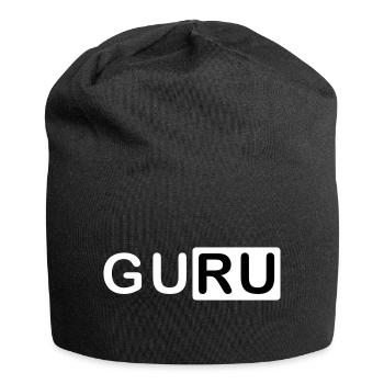 ★ Couleurs de conception modifiables ★ Pour tous les gourous - Bonnet en jersey - noir - Devant