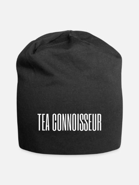 CONNAISSEUR DE THÉ / AMATEUR DE THÉ - Bonnet en jersey - noir