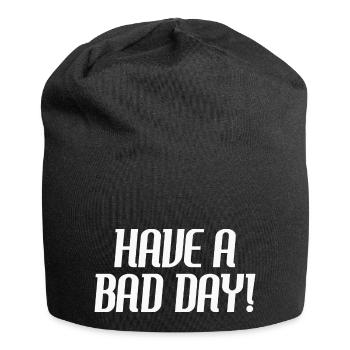 Turn that Frown Upside Down Embracing the Bad Days - Jersey Beanie - black - Front