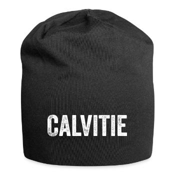 Calvitie - Bonnet en jersey - noir - Devant