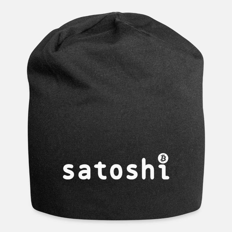 Satoshi Bitcoin Shirt - Bonnet en jersey - noir