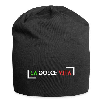 La dolce vita bella italia - Bonnet en jersey - noir - Devant